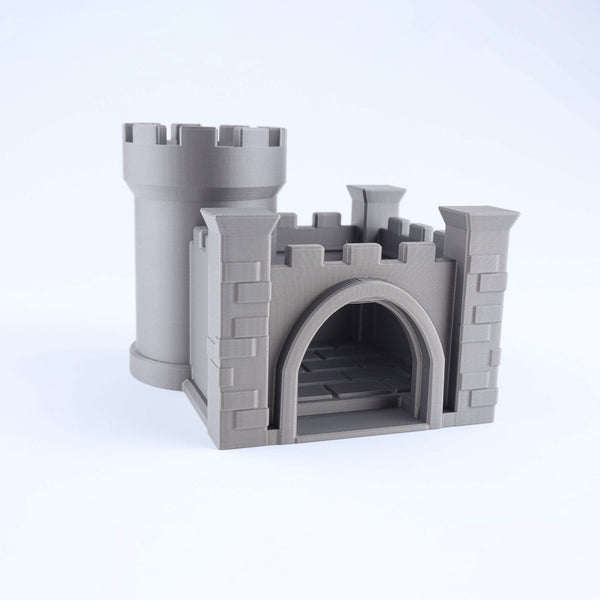 3D Printed Fantasy Castle Toy - Mini Fidget Animal & Dragon Home Gift