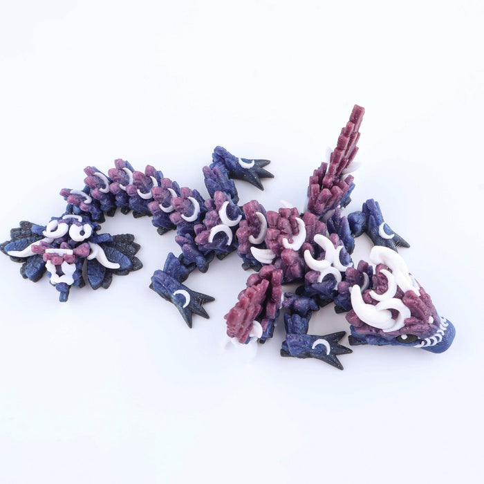 3D Printed Lunar Wing Baby Dragon Fidget Toy – Articulated Fantasy Desk Toy Gift