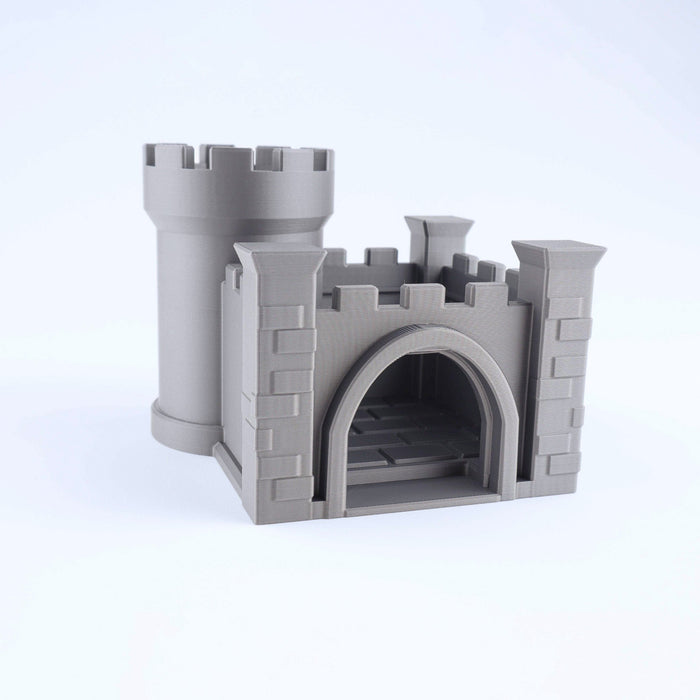 3D Printed Fantasy Castle Toy - Mini Fidget Animal & Dragon Home Gift