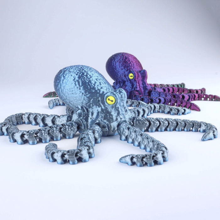 3D Printed Octopus Fidget Toy – Articulated Flexible Desk Toy Gift
