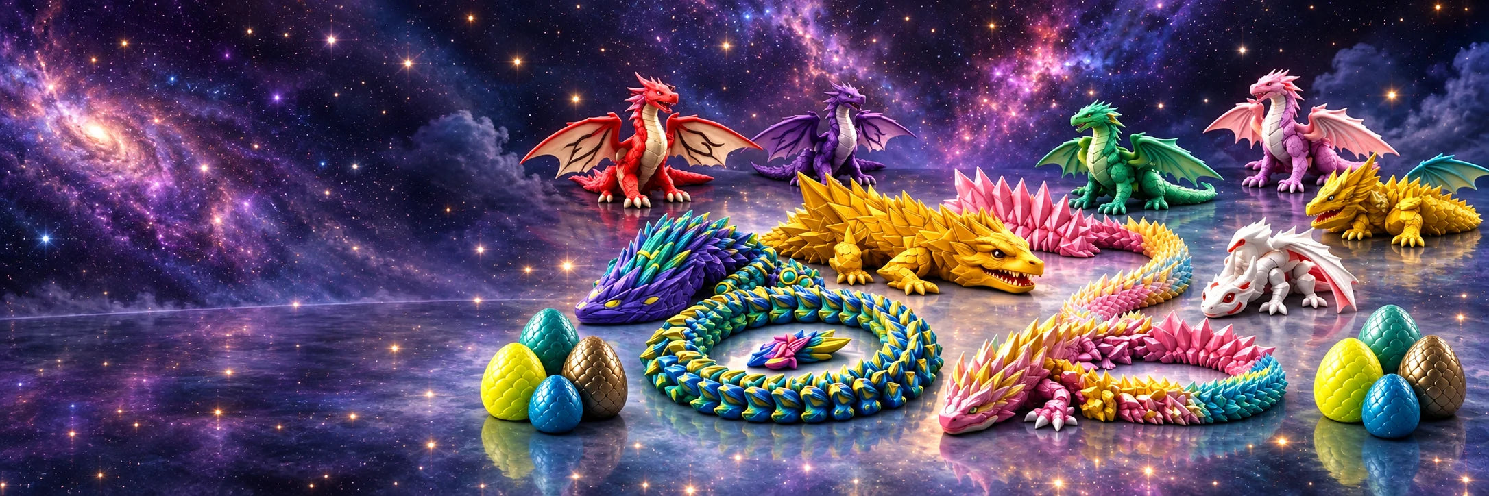 Colorful Whirlkin dragon collection